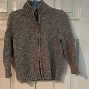 Carter's Cozy Gray Zip Up Sweater - 3T